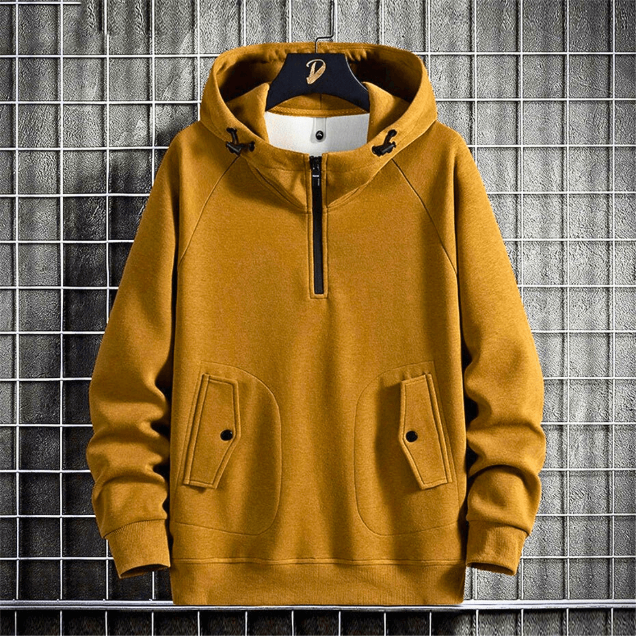 Half-ZipPulloverHoodie