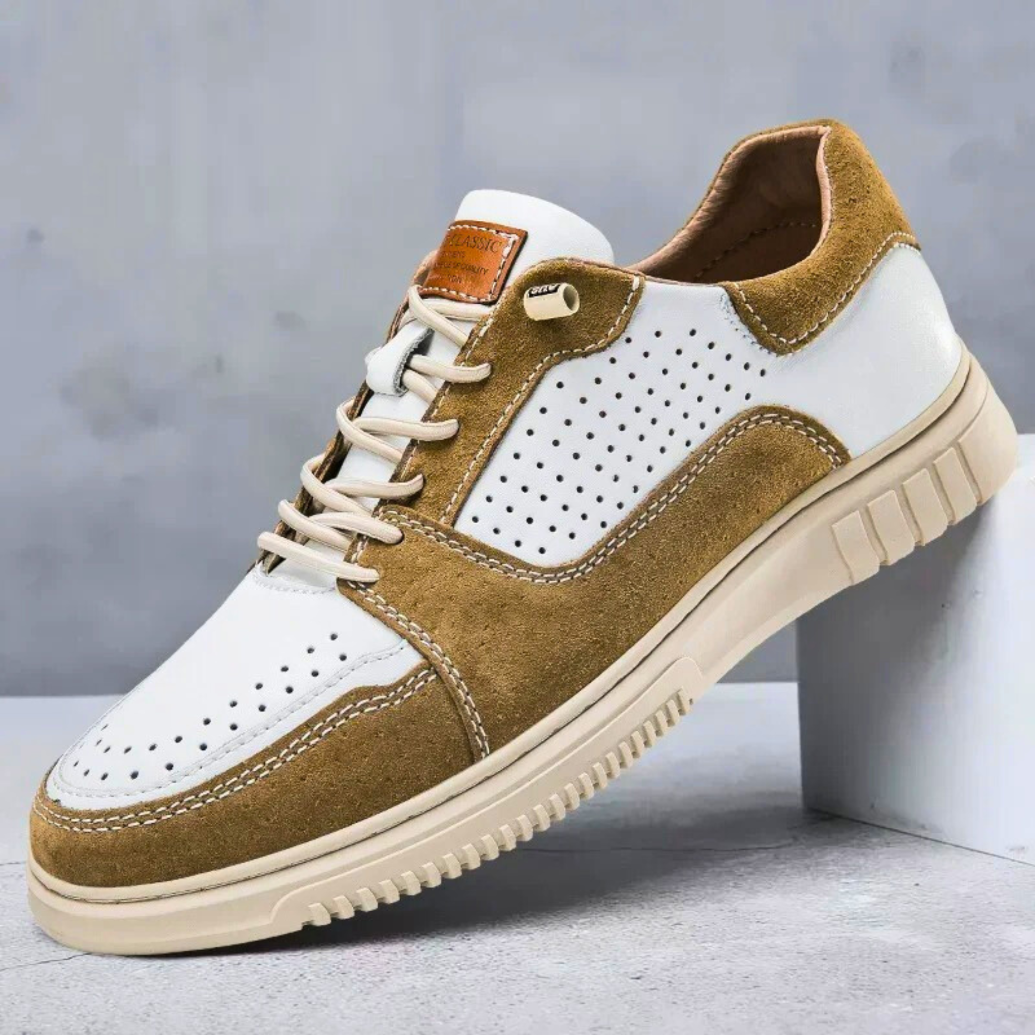 PrimeStepLeatherSneaker