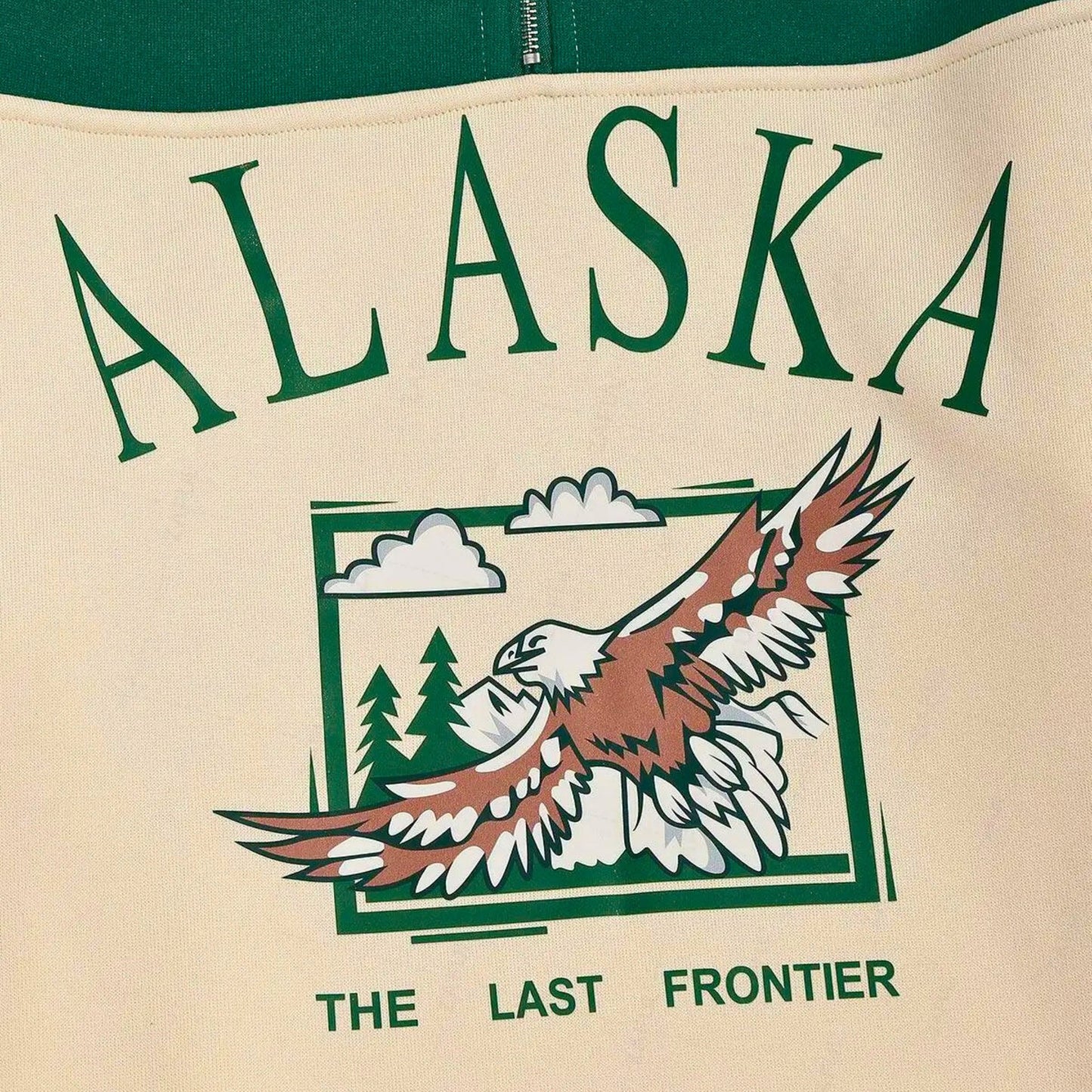 Alaska Eagle Graphic Zipped Sweatshirt - Molvana