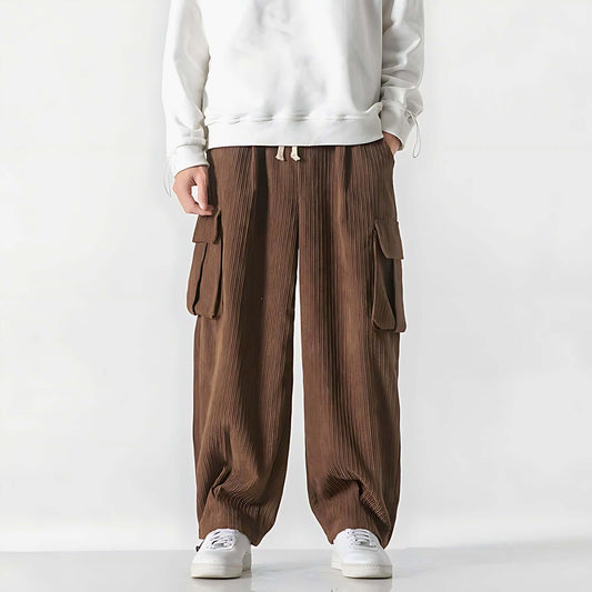 Corduroy Straight - Leg Cargo Pant - Molvana