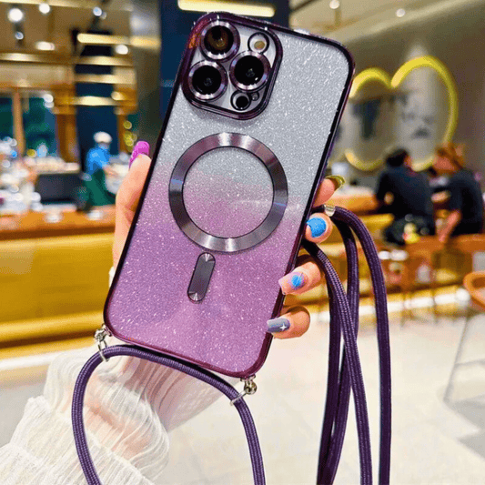 GlitterGlow MagSafe Lanyard Case - Molvana