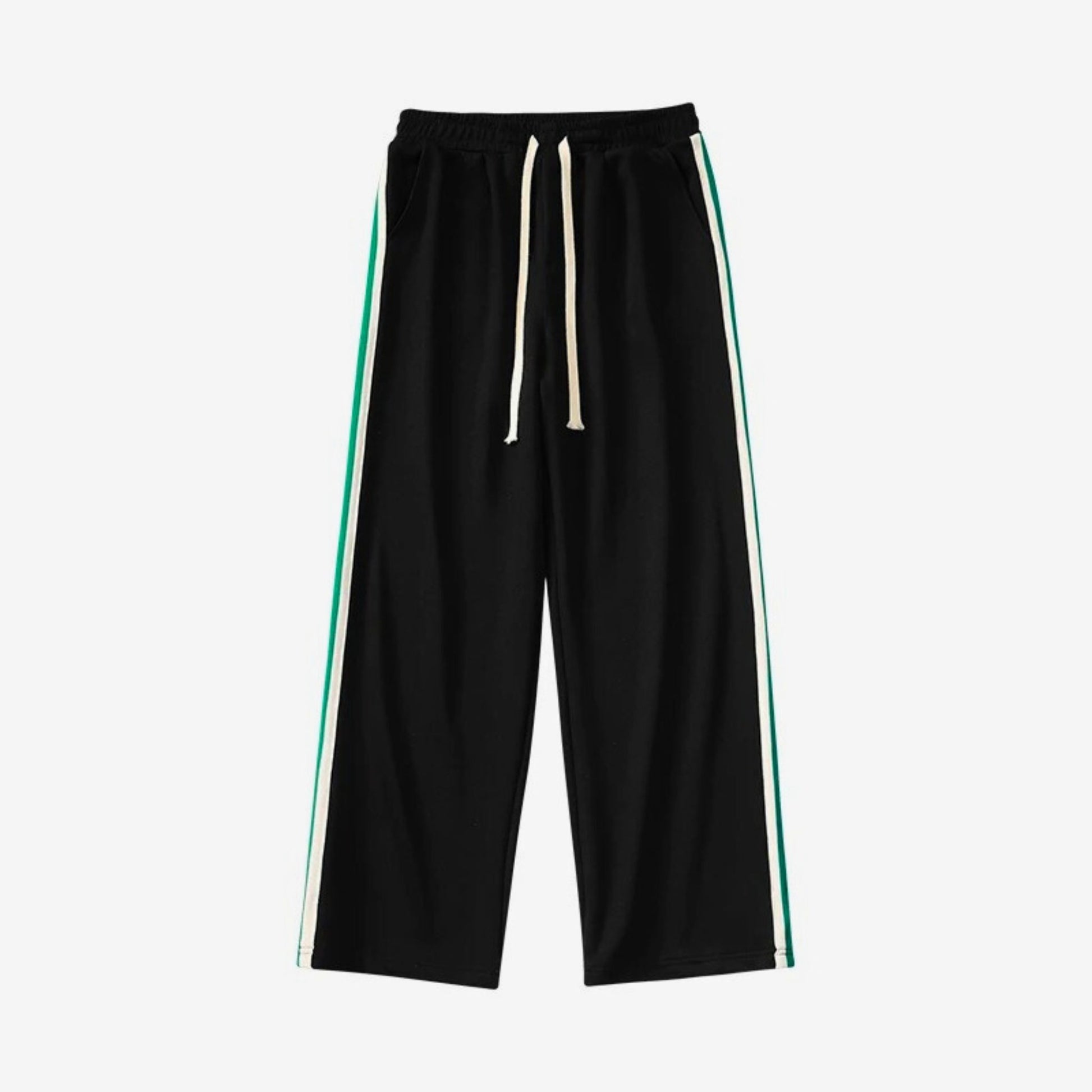 High - Waisted Loose Fit Striped Sweatpants - Molvana