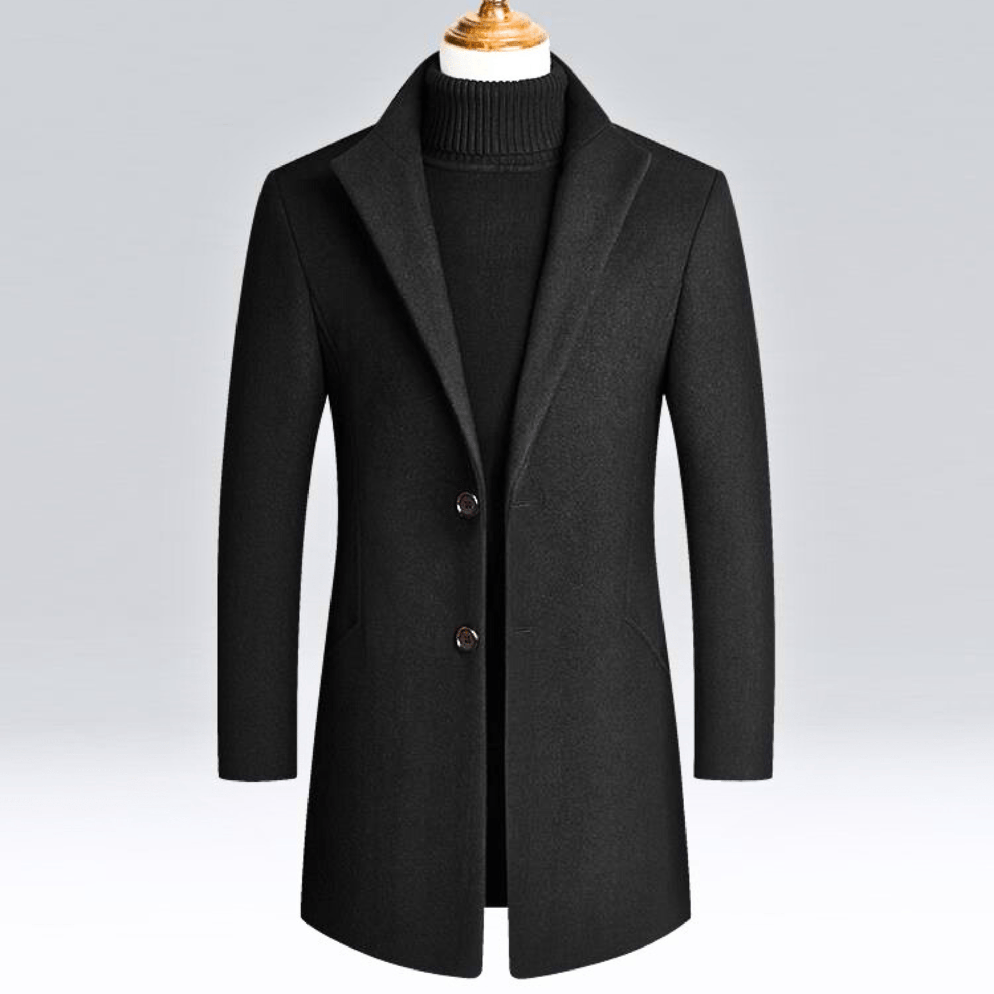 Imperial Tailored Wool Overcoat - Molvana