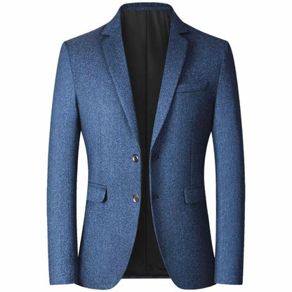 Men's Turn - Down Collar Formal Blazer - Molvana