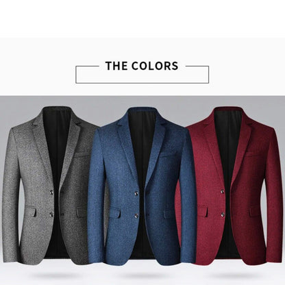 Men's Turn - Down Collar Formal Blazer - Molvana