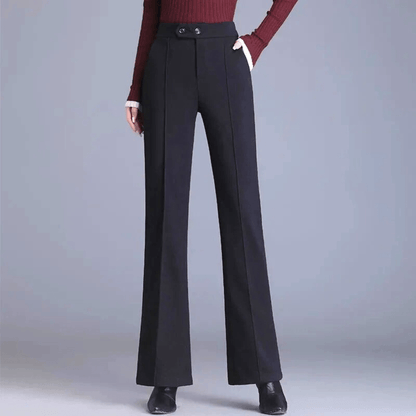 Molvana - Aurela High - Waist Trousers - 14:193#black;5:4183