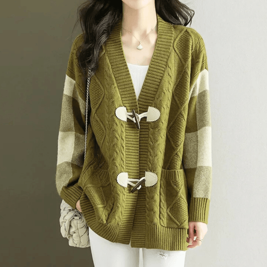 Molvana - VivaBelle Mid - Long Cardigan - 14:175#green;5:4183