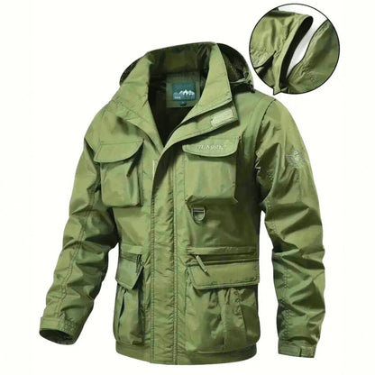 Multi - Pocket Detachable All - Weather Jacket - Molvana