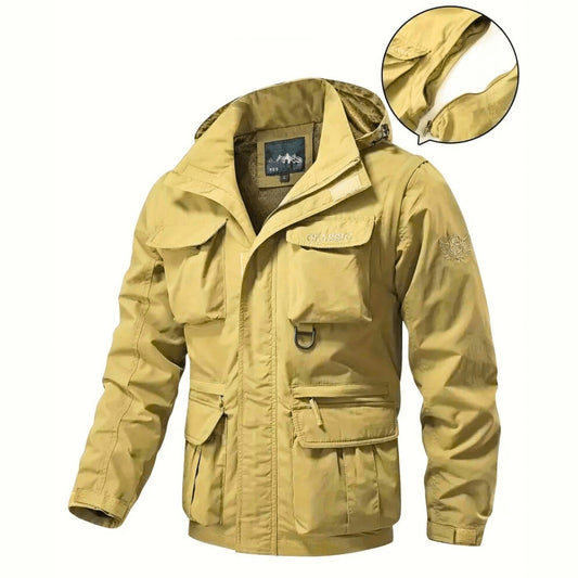 Multi - Pocket Detachable All - Weather Jacket - Molvana